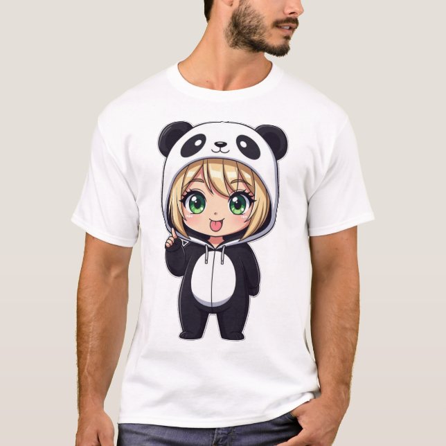 Trendiger Chibi Süß T-Shirt (Vorderseite)