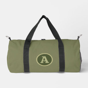 Trendiger einfacher personalisierter Buchstabe in Duffle Bag