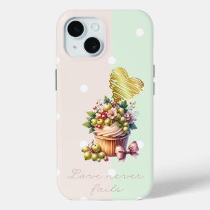 Trendiger Faith Dot Grüner Beeren-Blumen-Bogen Her Case-Mate iPhone Hülle