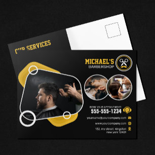 Trendiger Friseursalon Hairstyling Friseursalon Ha Postkarte