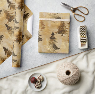 Trendiger goldener und bronzefarbener metallischer geschenkpapier