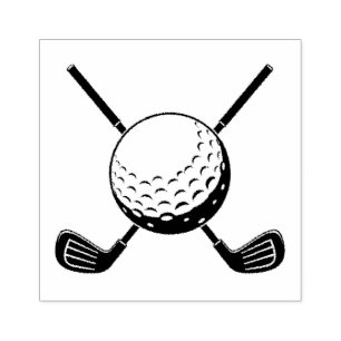Trendiger Golfschläger Golfer Vintage Golfen Gummistempel