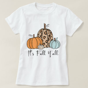 Trendiger Herbstkürbis „Es ist Herbst Leute“ Zit T-Shirt