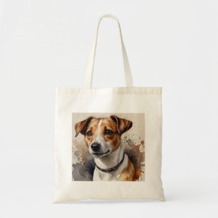 Trendiger Jack Russell Terrier Aquarell Tragetasche