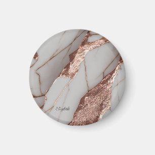 Trendiger Kupfer-Glitter-Marmor Magnet