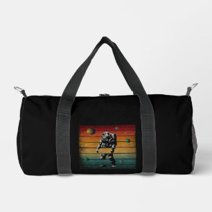 Trendiger lustiger Astronaut Vintage Weltraum Plan Duffle Bag