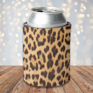 trendiger Mädchen-Chic-wilder-Safari-Leoparden-Dru Dosenkühler
