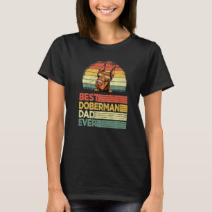 Trendiger Mann Cool Bester Dobermann Dad Ever Vat T-Shirt