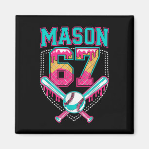 Trendiger Mason 67 Mem Eiscreme-Tropf Bysebyll Geb Magnet