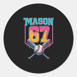 Trendiger Mason 67 Mem Eiscreme-Tropf Verkaufe Geb Runder Aufkleber