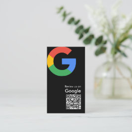 Trendiger moderner Google-Review-QR-Code Visitenkarte