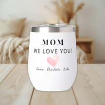 Trendiger personalisierter Mama We Love You Becher