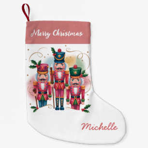 Trendiger personalisierter Nussknacker Frohe Weihn Kleiner Weihnachtsstrumpf