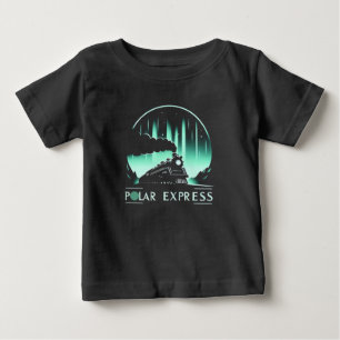 Trendiger Polar Express Zug Schwarz Baby T-shirt
