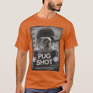 Trendiger Pug-Shooting County Hundezwinger Portrai T-Shirt