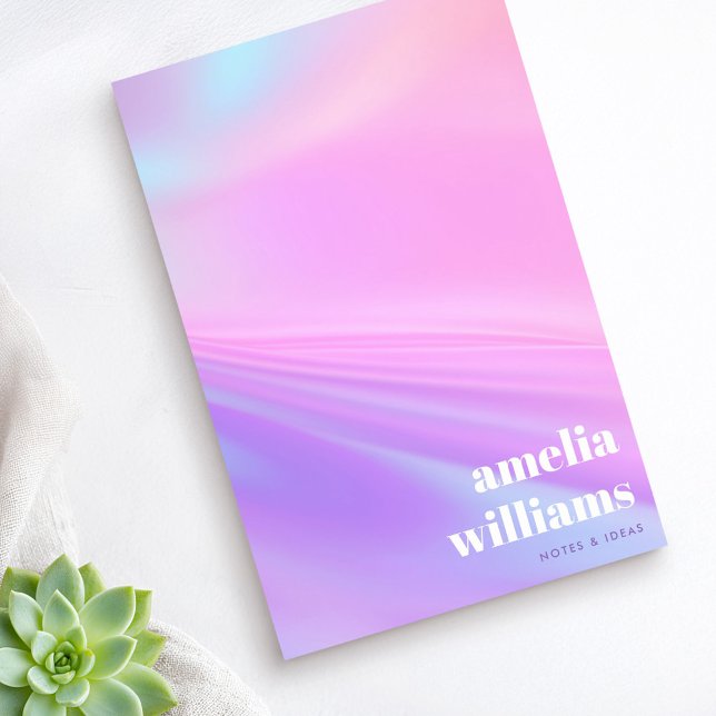 Trendiger rosa lila Pastellverlauf Post-it Klebezettel (Trendy pink purple pastel gradient post-it notes)