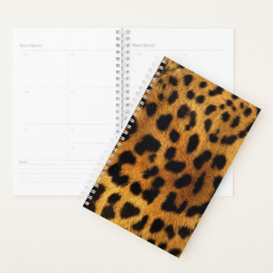 trendiger, schicker Tiermuster brauner Leopardendr Planer