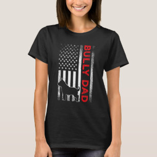 Trendiger Schlägertyp oder Pitbull-Hund DAD vintag T-Shirt