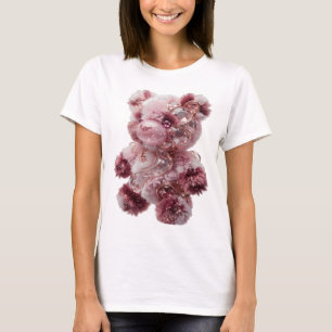 Trendiger silberner SCHÖNER TEDDYBÄR T-Shirt