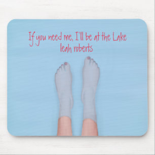 Trendiger stilvoller Mädchen-Wasserfarbe-Cute-Lake Mousepad