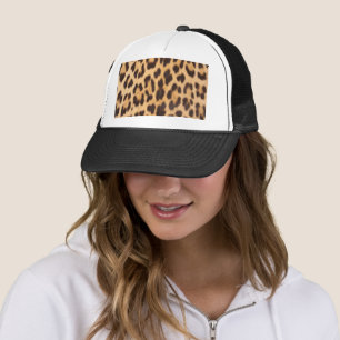 trendiger, stylischer Safari-Leoparddruck Truckerkappe
