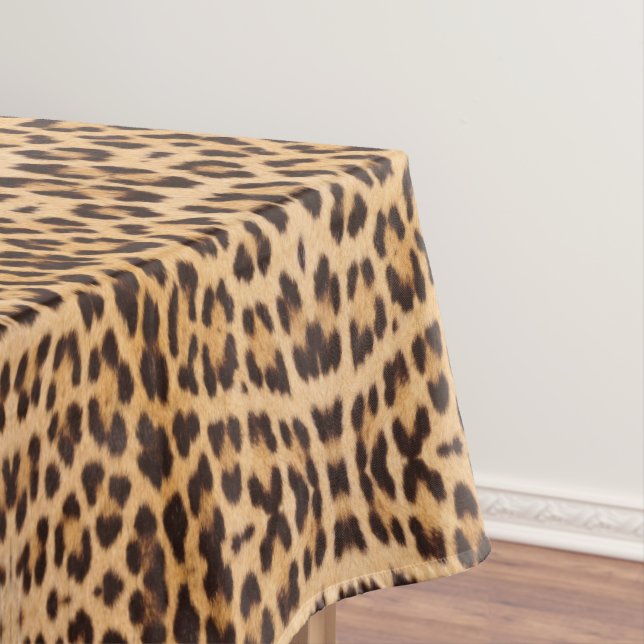 trendiger, stylischer Wild Safari Leopard Druck Tischdecke (Beispiel)