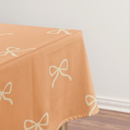 Trendiger Vintage-Orangeschleifen-Muster Frühling  Tischdecke