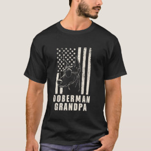 Trendiger Vintage-Whippet-Dobermann-Amerikanische- T-Shirt