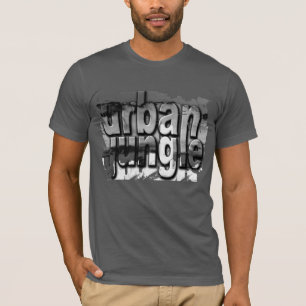 Trendiges Abgenutztes Cooles Urbanes Dschungeldesi T-Shirt