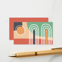 Trendiges abstraktes Bio Kunstdesign Begleitkarte