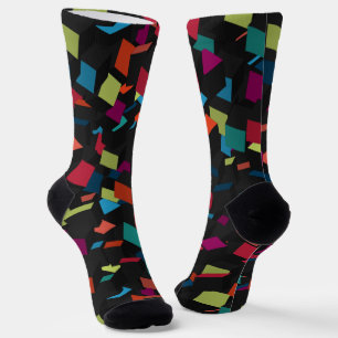 Trendiges abstraktes geometrisches Würfelmuster Socken