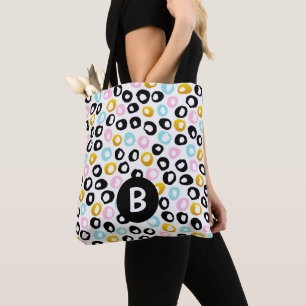 Trendiges abstraktes Punkte-Muster-Monogramm