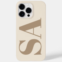 trendiges Antikweiß mit monogramm Case-Mate