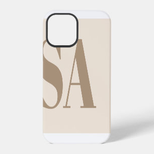 trendiges Antikweiß mit Monogramm Case-Mate iPhone 12 Pro Hülle