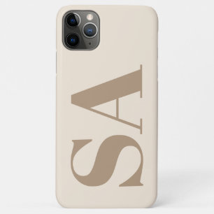 trendiges Antikweiß mit Monogramm Case-Mate iPhone Hülle