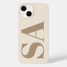 trendiges Antikweiß mit Monogramm Case-Mate