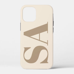 trendiges Antikweiß mit Monogramm Case-Mate iPhone Hülle