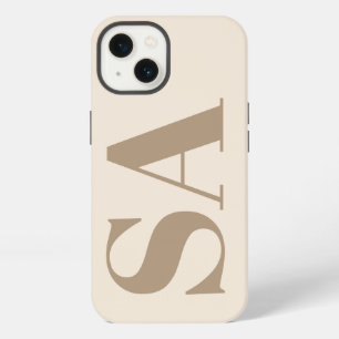 trendiges Antikweiß mit Monogramm Case-Mate iPhone 13 Hülle