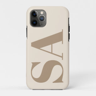 trendiges Antique White mit Monogramm Case-Mate iPhone Hülle