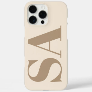 trendiges Antique White mit Monogramm Case-Mate iPhone 16 Pro Max Hülle