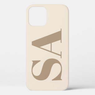 trendiges Antique White mit Monogramm Case-Mate iPhone Hülle