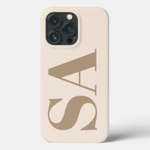 trendiges Antique White mit Monogramm Case-Mate iPhone Hülle