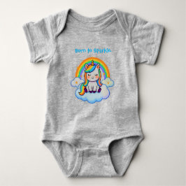 Trendiges Baumwoll-Einhorn-Baby-T-Shirt Baby Strampler