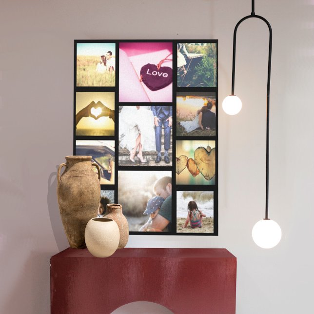 Trendiges benutzerdefiniertes Foto-Layout Leinwanddruck (Von Creator hochgeladen)