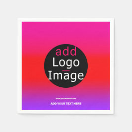 Trendiges Berufliches Party Anpassbare Magenta Serviette