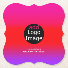 Trendiges Berufliches Party Anpassbare Magenta Untersetzer