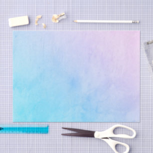 Trendiges Blau Pink Lila Ombre Wasserfarben-Waschu Seidenpapier