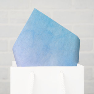 Trendiges Blau zu Rosa Ombre-Wasserfarben-Wash-Hor Seidenpapier