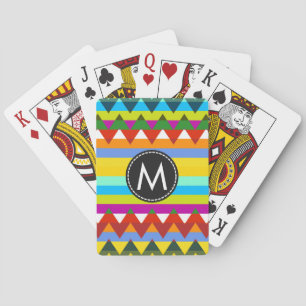 Trendiges Chevron-Streifenmuster #13 Spielkarten