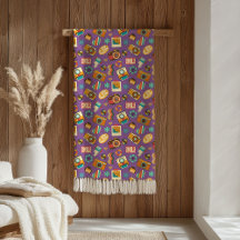 Trendiges Decken-Geschenk 70er Pastell Groovy Desi